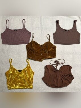 Large Women’s Crop Top Bundle - Forever 21 & Shein, All Like New